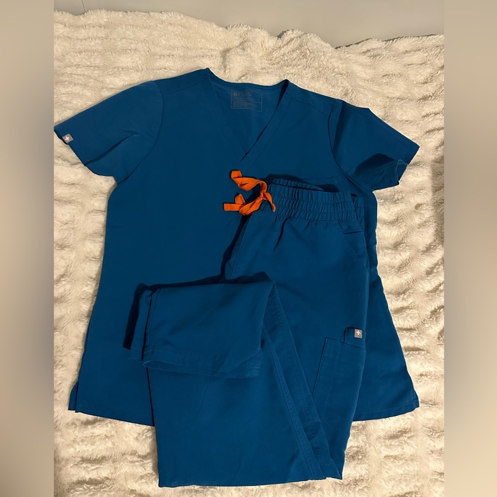 Figs Alps Blue set L Catarina/scrunchie high waisted Yolas